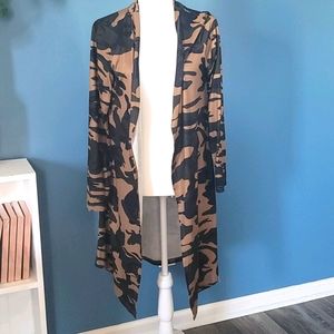 Camouflage cardigan